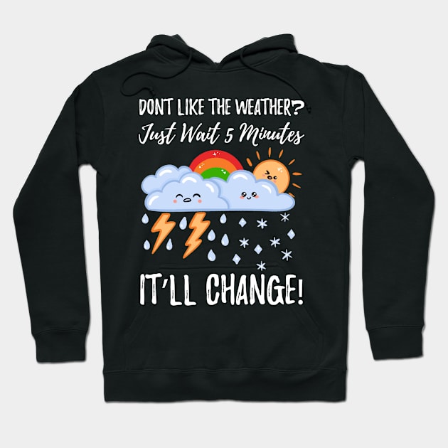 Meteorologist Funny Weather Kawaii Hoodie by Sunburst Designs